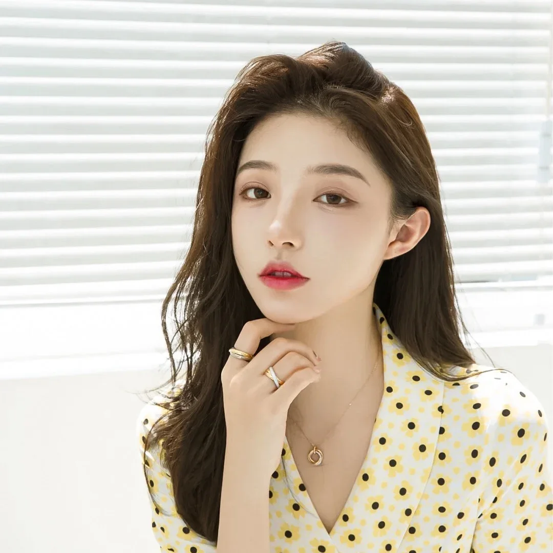 2024 Европа Америка высокое качество три кольца очаровательная пара роскошное