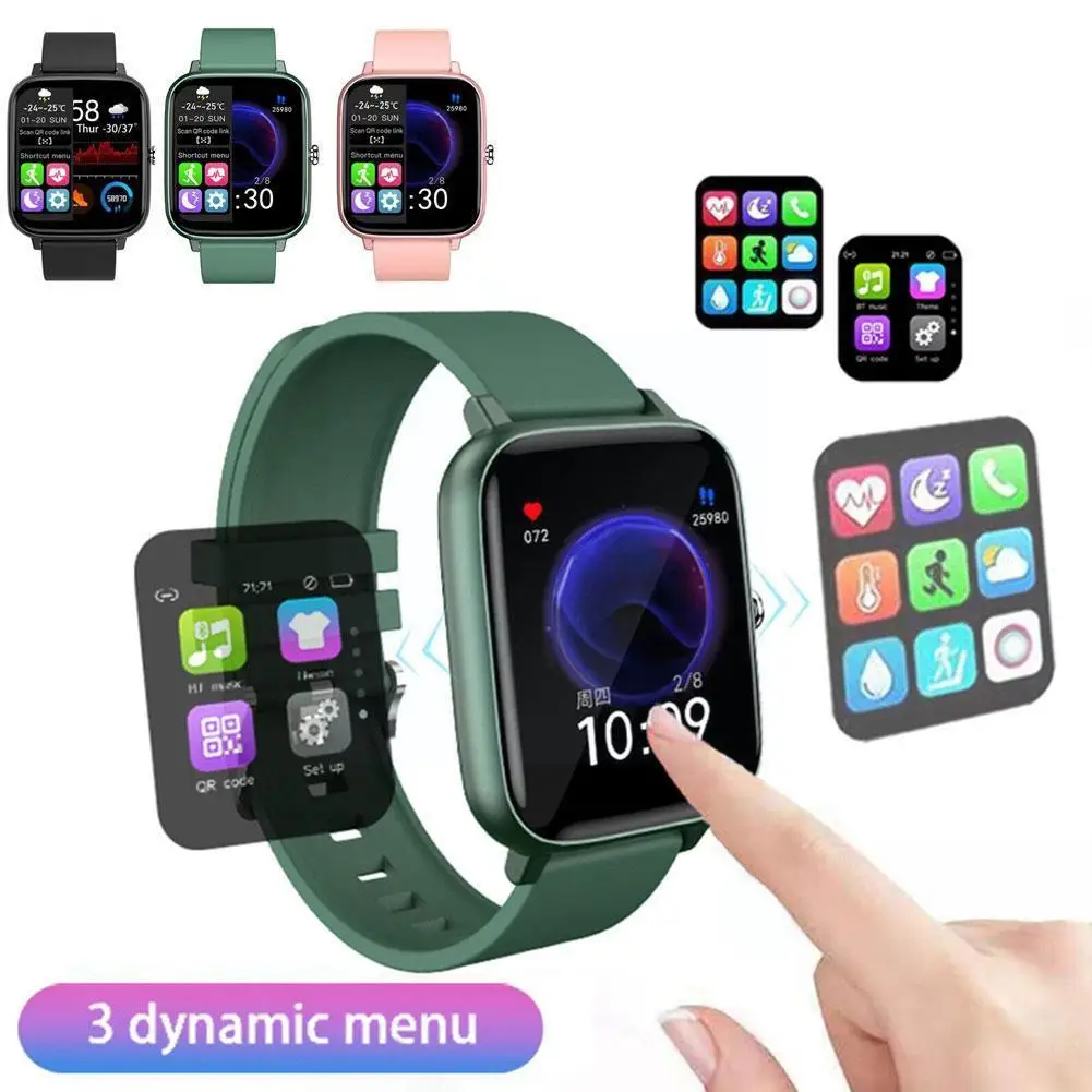 P6 Smart Watch Women Men Bluetooth Call Blood Pressure Monitor Fitness Tracker Smartwatch Smart Clock For Xiaomi Huawei Wat P0B8