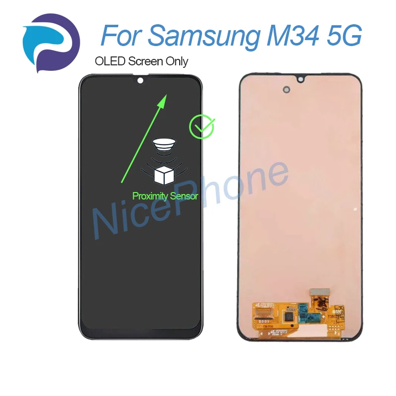 Фото Для Samsung M34 5G ЖК-экран + сенсорный дигитайзер 2340*1080 SM-M346B/B1/DS M34 5G Экран ЖК-дисплей №2