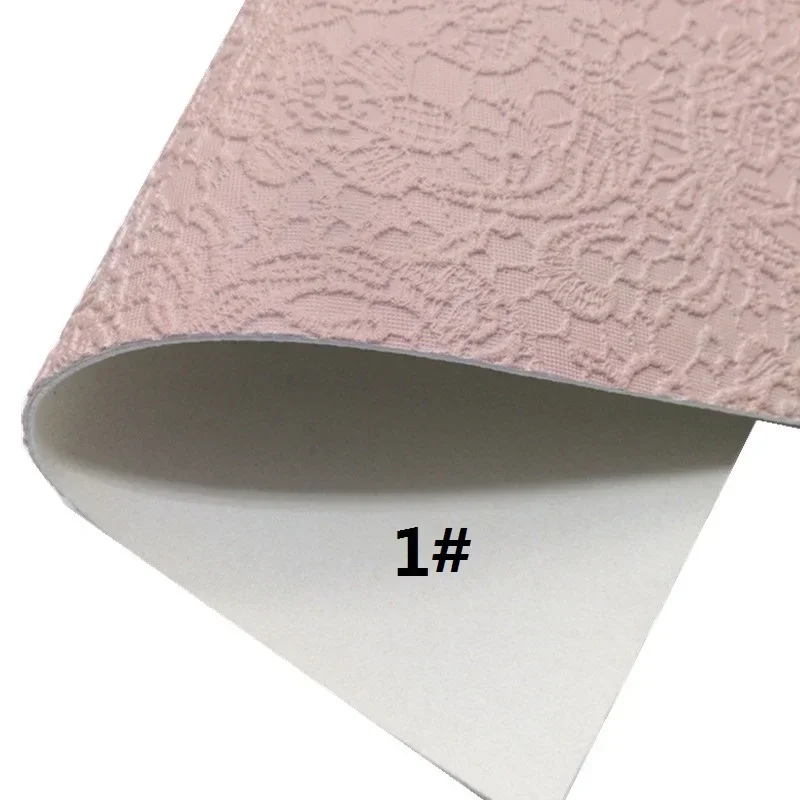 Листы из искусственной кожи телесного цвета тисненые кружева виниловые тканевые