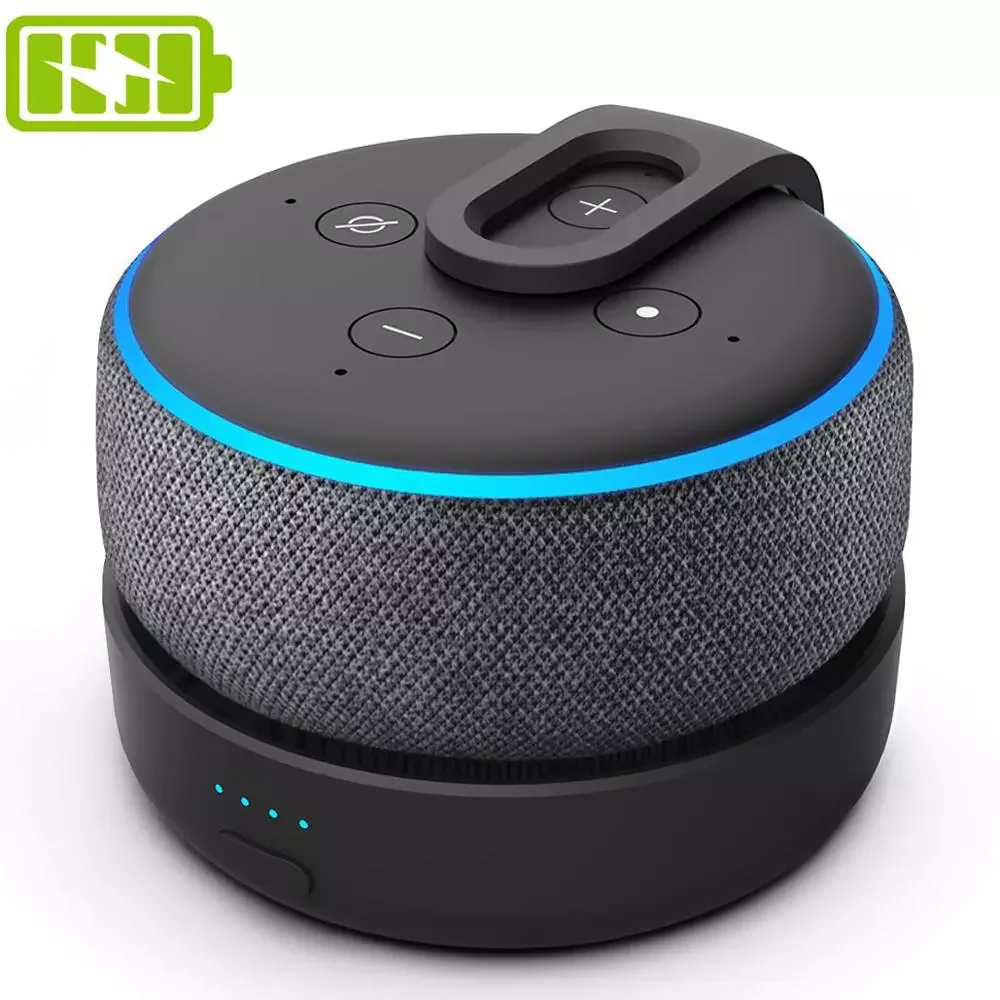 

D3 Battery Base for Amazon Echo Dot 3rd Gen Alexa Speaker Docking Station 16Hrs Playing Rechargable Battery For Echo Dot 3