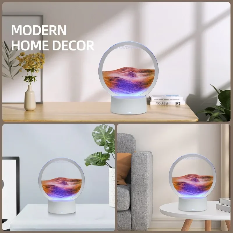 Горячая 3D стереоскопическая стеклянная картина с песком прикроватная лампа