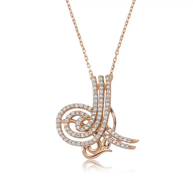 

Tevuli 925 Sterling Silver Tuğralı Lady Necklace