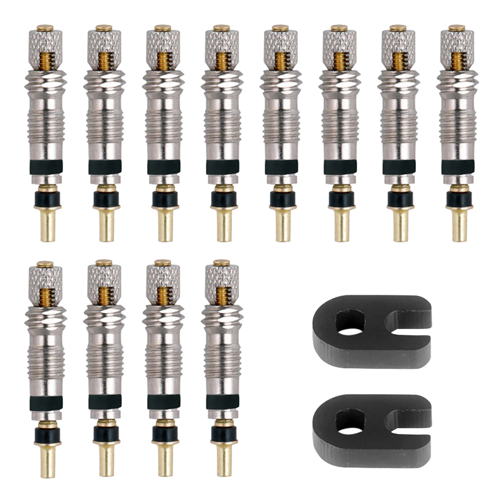 

Durable Brass Small Valve Core Set Replacement Parts For Road MTB Bike Compact Universal Repair With Removal Tool Multifunction