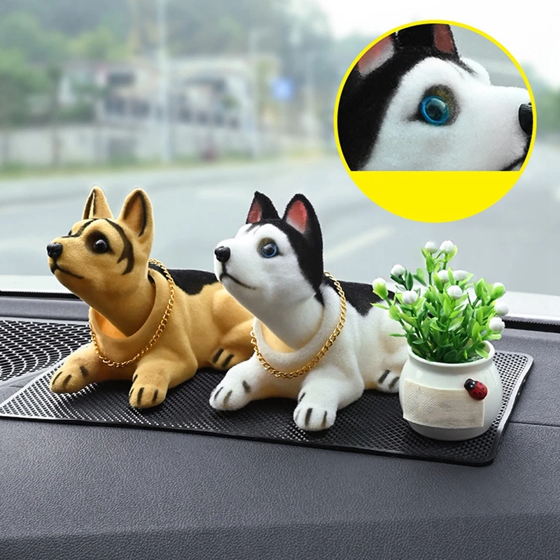 

Фигурка собаки с подвижной головкой, украшение для приборной панели автомобиля, настольное украшение