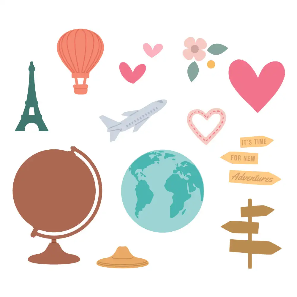 Пресс-формы круглые для путешествий новинка 2024 года скрапбукинг изготовление