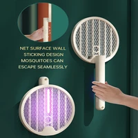 electric mosquito swatter 3000v mosquito killer lamp usb rechargeable bug zapper racket folding fly swatter for indoor outdoor