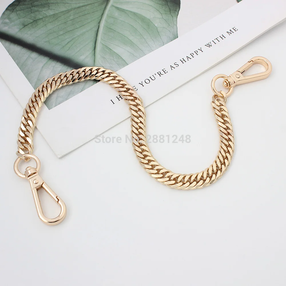 10mm Handle Accessory Bag with Gold Silver Metal Chain for Handbags Hardware Accessories Package Repair Metal Chain Purse Strap