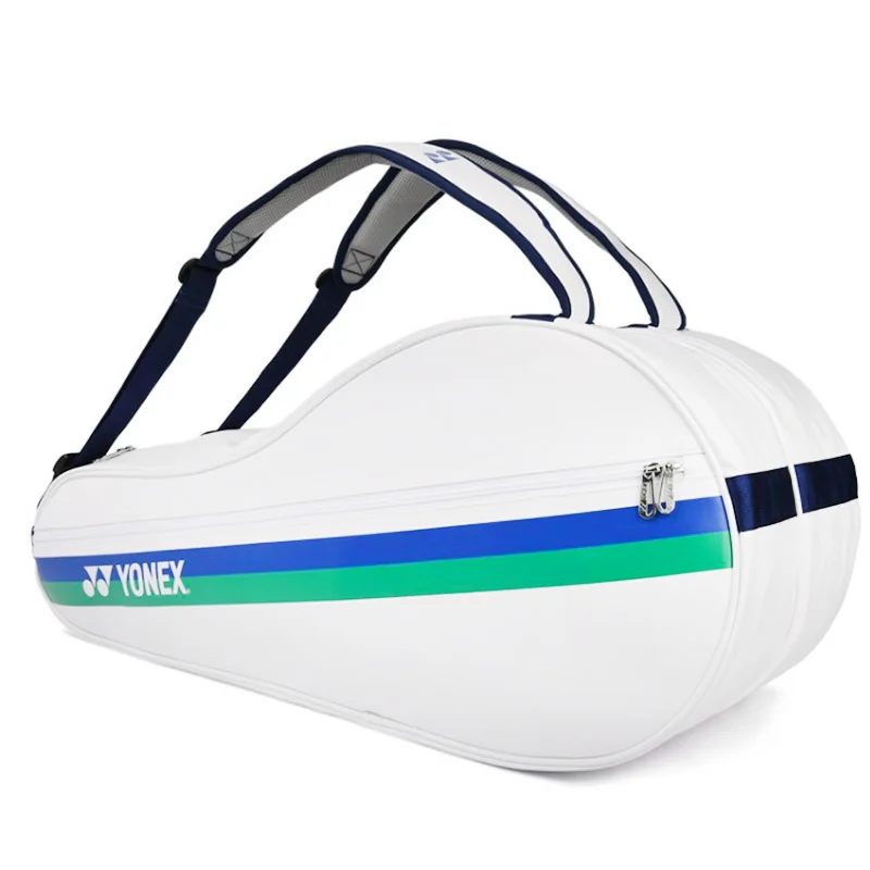 YONEX Limited Luxury PU Leather Badminton Bag 75th Anniversary 6 Rackets Double-deck Badminton Backpack Men Women Teenager