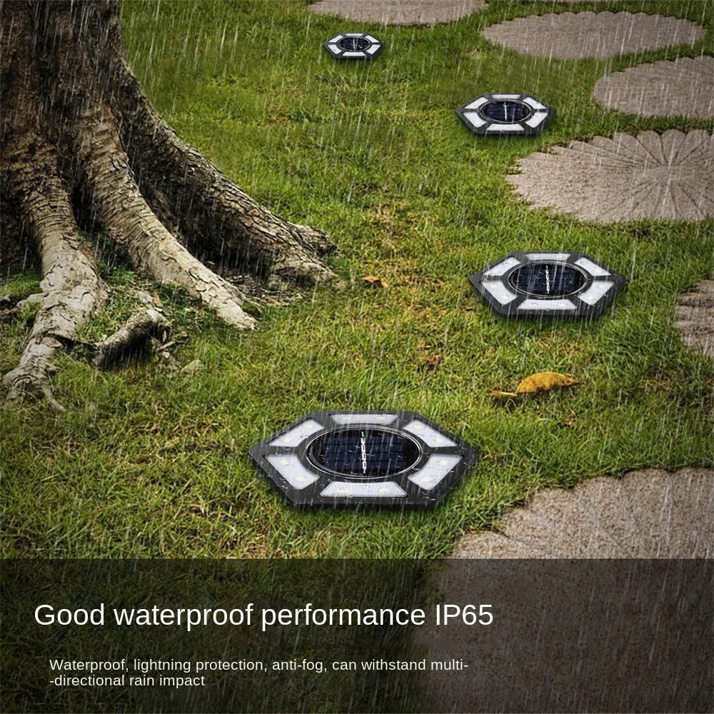 

Outdoor Solar Power Lighting LED Buried Light Under Ground Lamp Waterproof IP65 PathWay Garden Lawn Yard Christmas Square Lamp