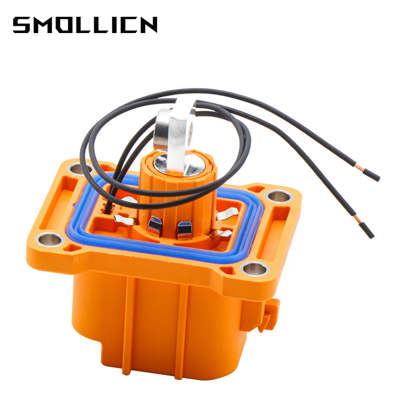 

1 Set High-Voltage Connector 8mm Single-Core Straight Plug Electric New Energy Vehicle Electronic Curved Needle Socket