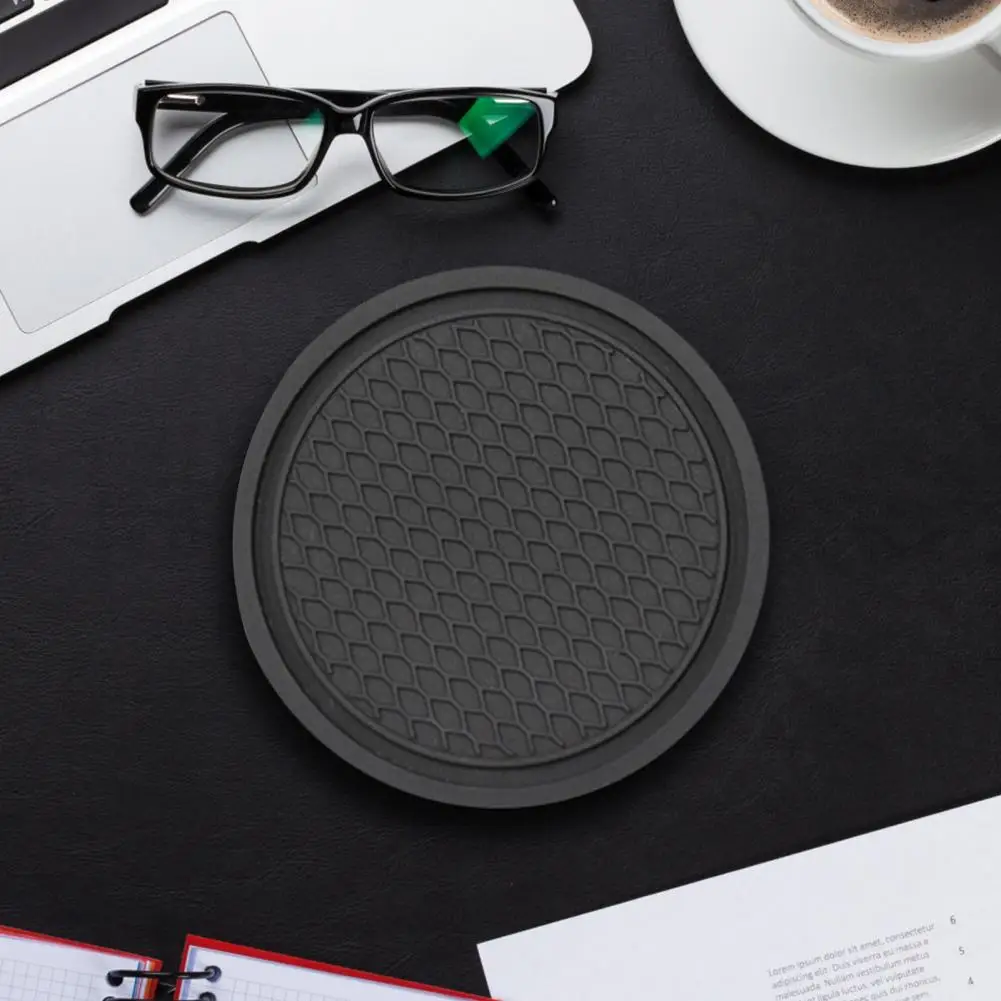 

1PC Car Cup Mat Waterproof Vehicle Coaster Rubber Water Cup Bottle Holder Non-slip Pad For Auto Car Interior Accessories