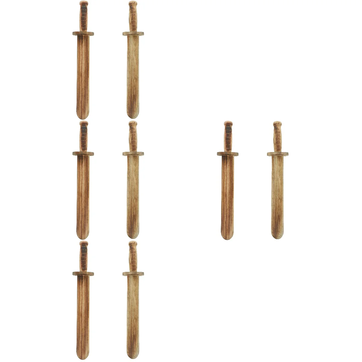 

8 pcs Cosplay Wood Party Performance Wood Sword Props