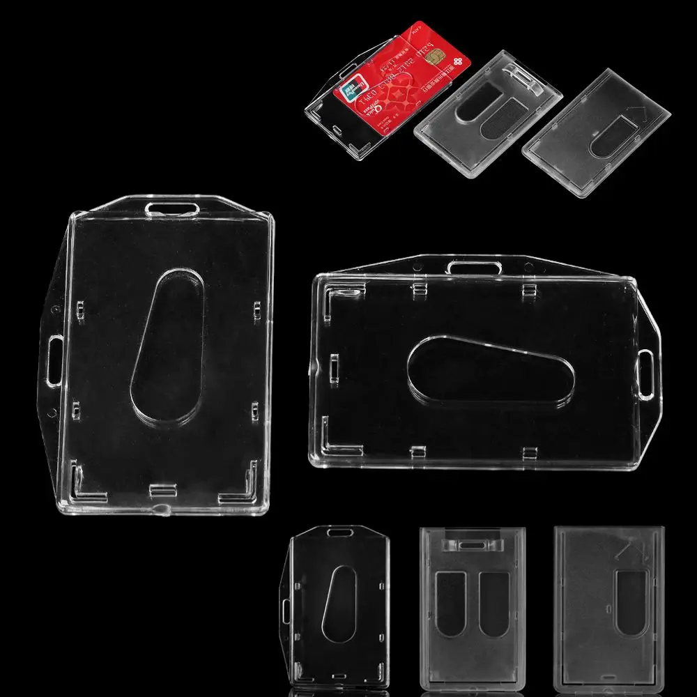 

Unisex Multi-use ID Business Case Protector Cover Office School Card Sleeve ID Card Pouch Work Card Holders Name Card