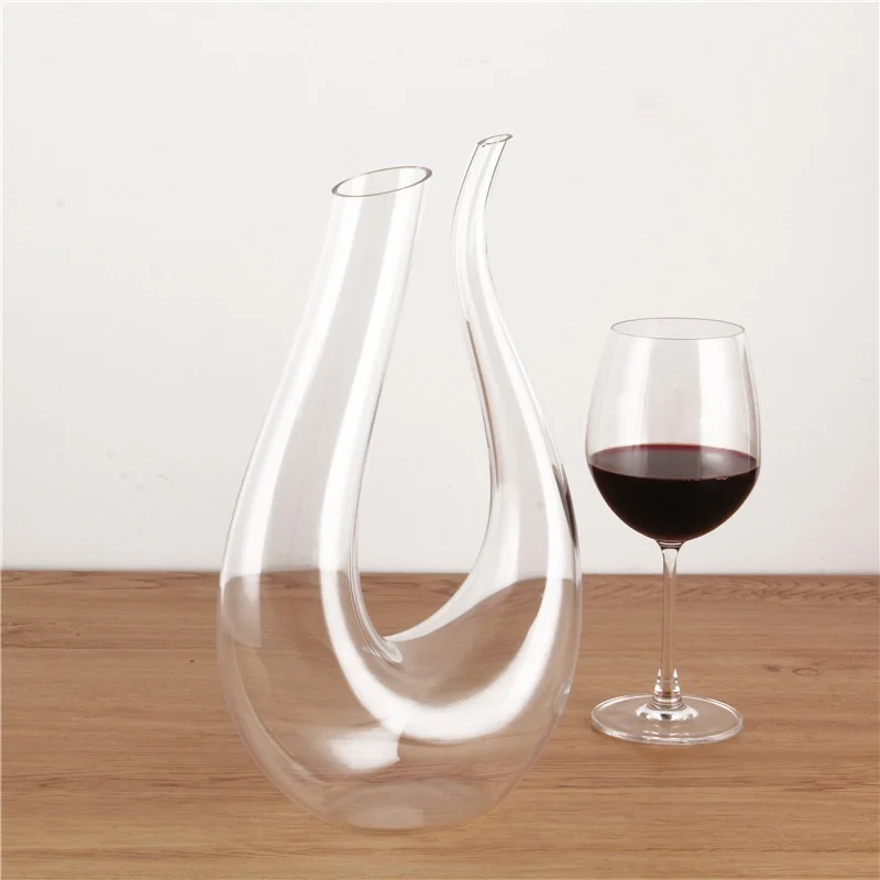 

1500 мл, U-образная стеклянная бутылка, графин, диспенсер для виски, графин из хрустального стекла, стеклянные бутылки для ликера, вина