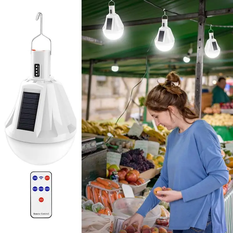 

Outdoor Solar Lantern Hangable Lamp Solar Powered Waterproof Automatic Brightness Adjustable LED Lights USB Charging For Garage