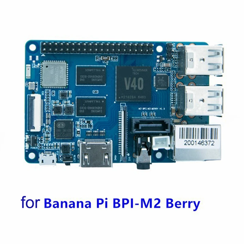 

Для банана Pi BPI-M2 Berry Allwinner V40 Quad Core 1GB LPDDR3 RAM Android USB3.0 RJ45 SATA плата для разработки интерфейса