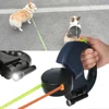 3m Dual Dog Leash Auto Retractable LED Light Traction Ropes For 2 Small Dogs Cats Walking Running Training Travel Pet Supplies 1