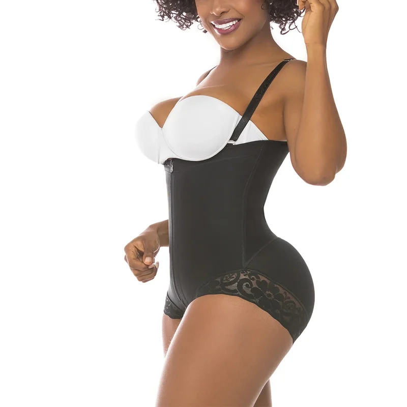 Women'S Body Shaper  High Waist Trainer Panty Thigh Trimmer Faja Slimming Tummy Control Fajas Shapewear Lace Bodysuits