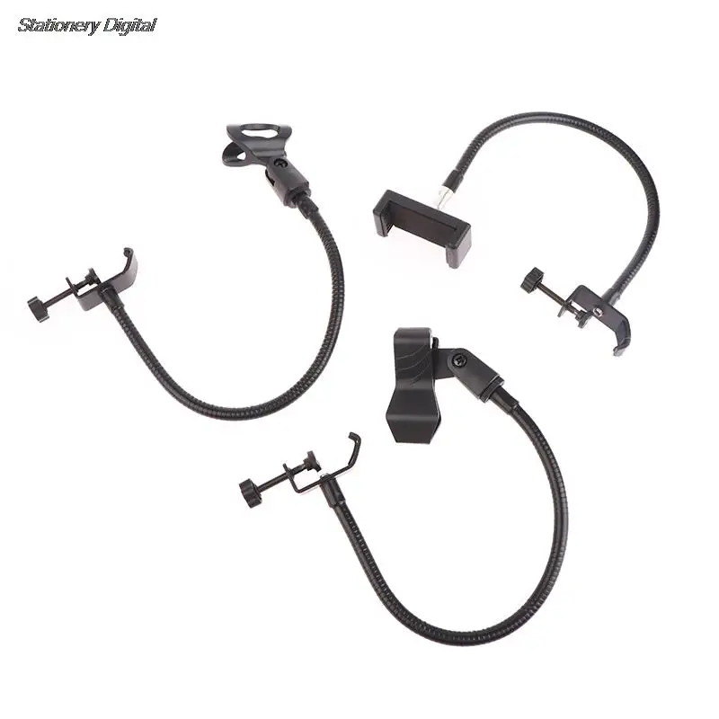 

Flexible Microphone Gooseneck phone Stand with Desk Clamp for Radio Broadcasting Studio Live Broadcast Equipment Stations