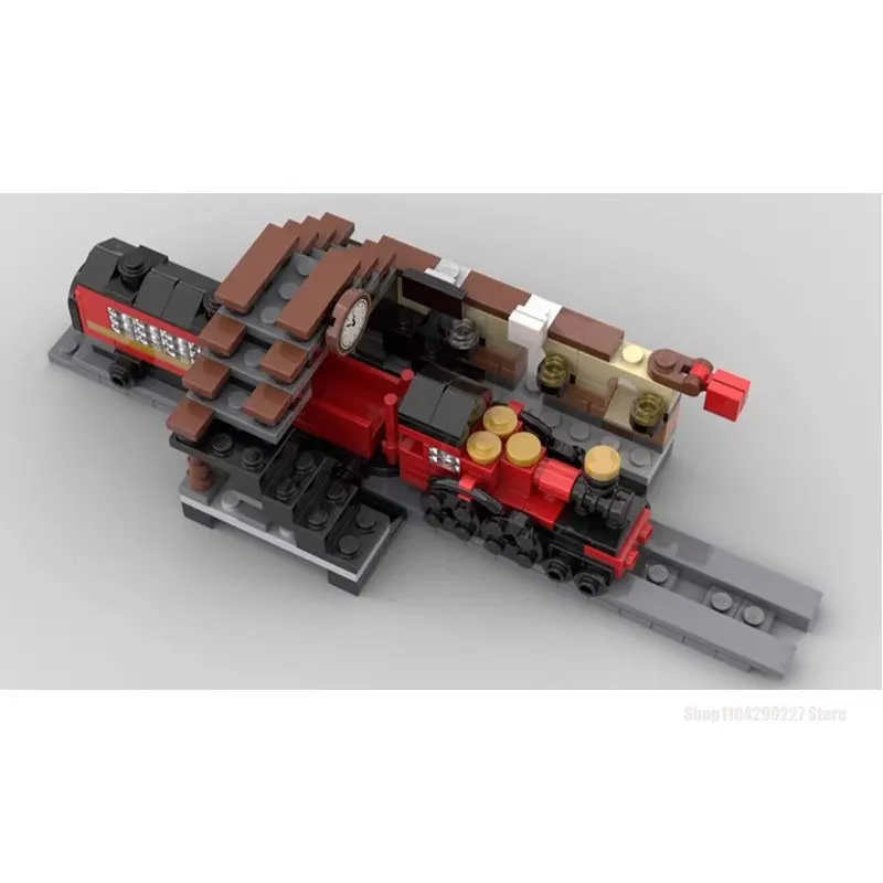298 шт. строительные блоки MOC Mini Hogwarts экспресс-поезд DIY сборка головоломки модель