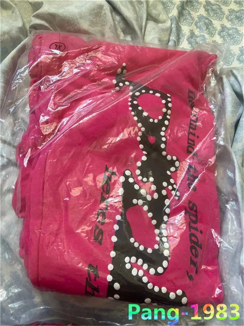 

Розовые спортивные брюки Sp5der 555555 для мужчин и женщин, махровые хлопковые брюки в стиле хип-хоп для молодежи в стиле High Street, 2022