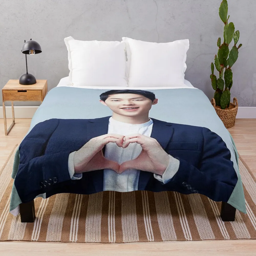 

Song Joong ki Throw Blanket throw and blanket from fluff extra large blanket thermal blanket heavy blanket