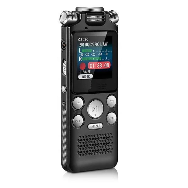 Professional Activated Recorder 8GB HD Recording of Lectures Device Double Microphone Portable Digital Audio Voice Recorder enlarge
