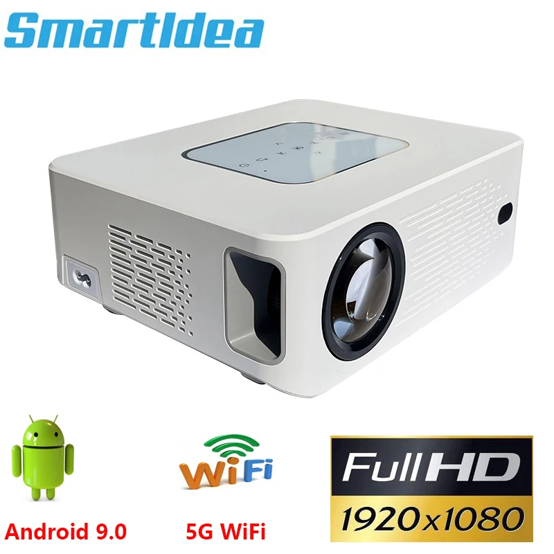 

Smartldea 2022 New Arrive Y2 Full HD LED projector Native 1920 x 1080p Android 9.0 5G wifi projectors video game cinema beamer