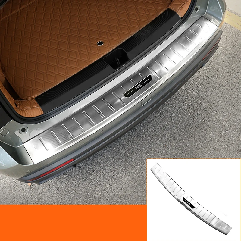 

Для GWM Haval H5 II 2-го поколения 2023 2024 Стайлинг автомобиля протектор из нержавеющей стали для заднего бампера протектор для порога багажника защита протектора аксессуары