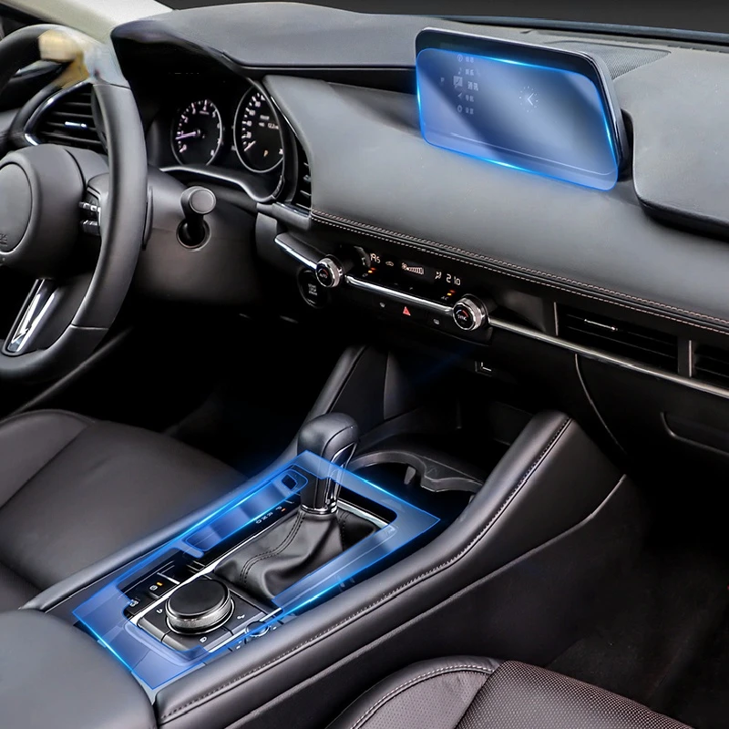 

Внутренняя центральная консоль для Mazda 3Axela 2014-2022Car, прозрачная фотопленка с защитой от царапин, аксессуары для ремонта