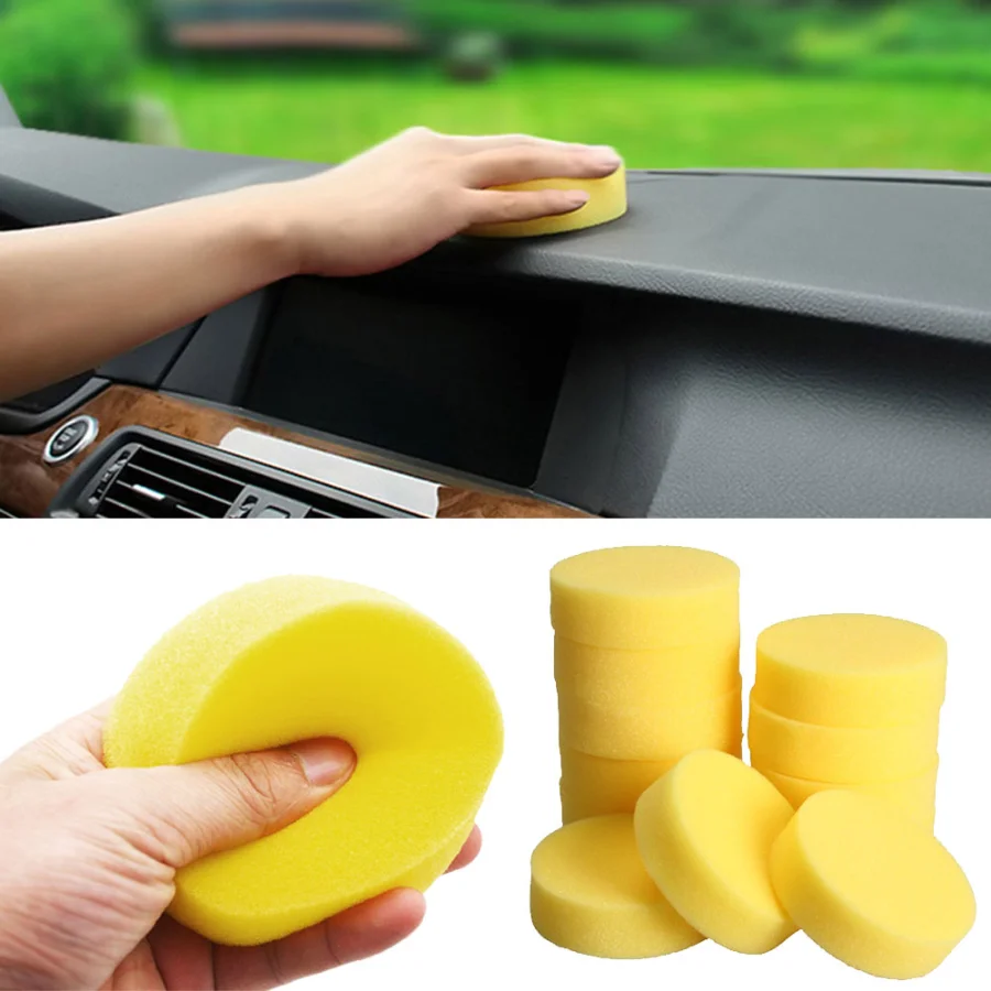 

12PCS/Set Car Cleaning Pads Car Cleaning Tools Car Wax Foam Sponges Car Body Wash Sponge Polish Sponge Car Maintenance