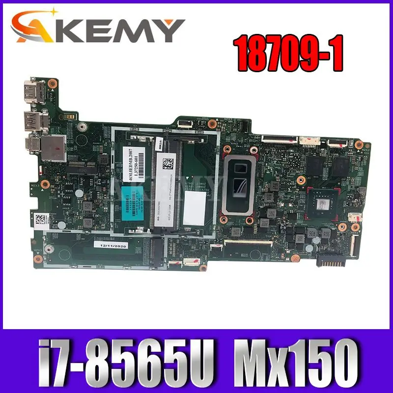 

Akemy L31510-601 For HP 15-CN 15M-CN 18709-1 Laptop motherboard mainboard W/ i7-8565U CPU Mx150 4Gb GPU