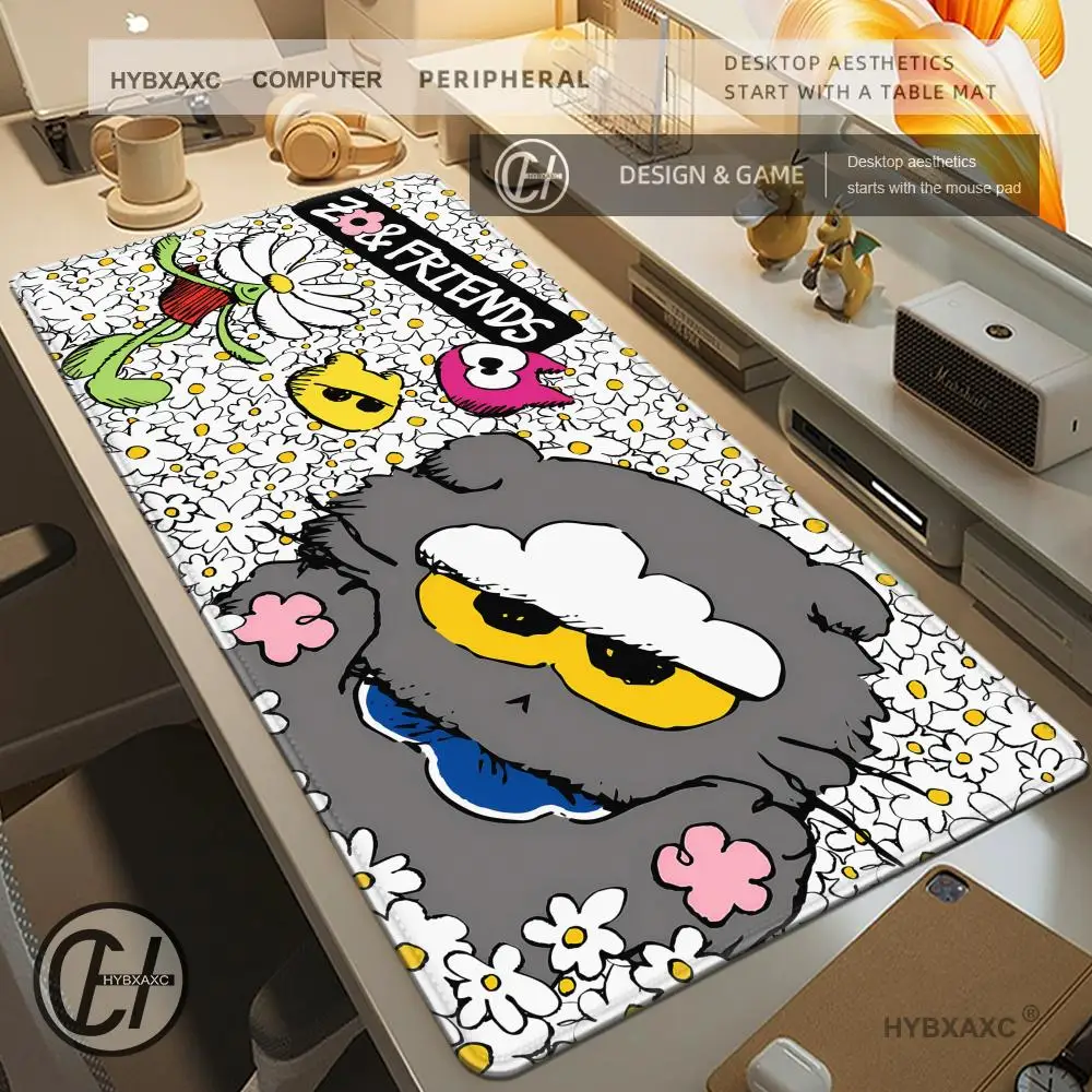 Фото Коврик для мыши HD Z-ZOA-Friend XXL, большой резиновый коврик для клавиатуры и ноутбука, нескользящий настольный коврик, новинка для геймеров №1