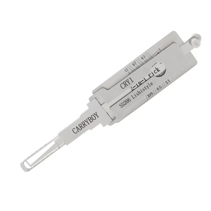 Фото Инструменты Lishi CRY1 SS206 2-в-1 для вскрытия замков, отмычка для Таиланда, профессиональный ручной инструмент для открывания дверных замков CARRYBOY №3