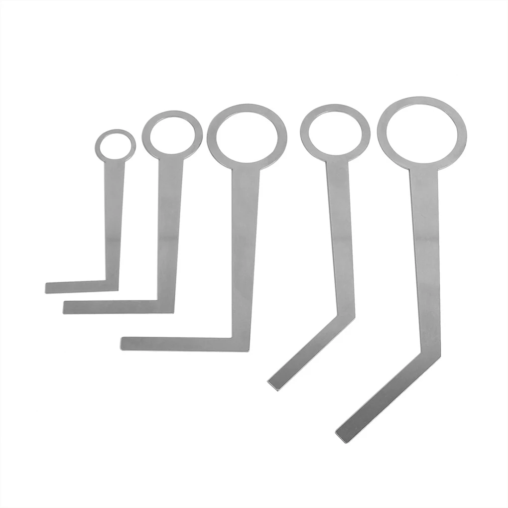 

Pack of 5 Saxophone Pad Leveling Stainless Steel Portable Woodwind Sax Tools