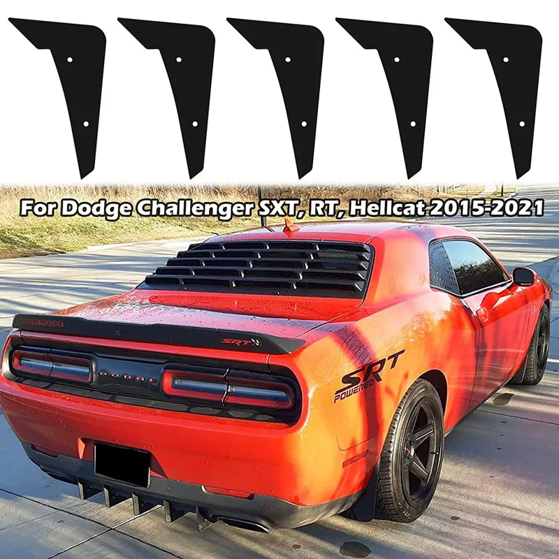 Фото NONY задний диффузор V3 5 плавников Набор для Dodge Challenger 2015-2022 запас задний бампер, красный задний бампер диффузор Акулий плавники 5 шт./компл. №2