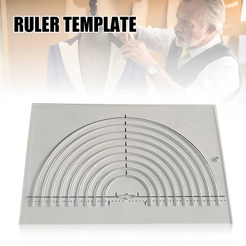 

Multifunctional Sewing Ruler Template Acrylic Sew Rulers DIY Sewing Pattern Tool Sewing Ruler Template