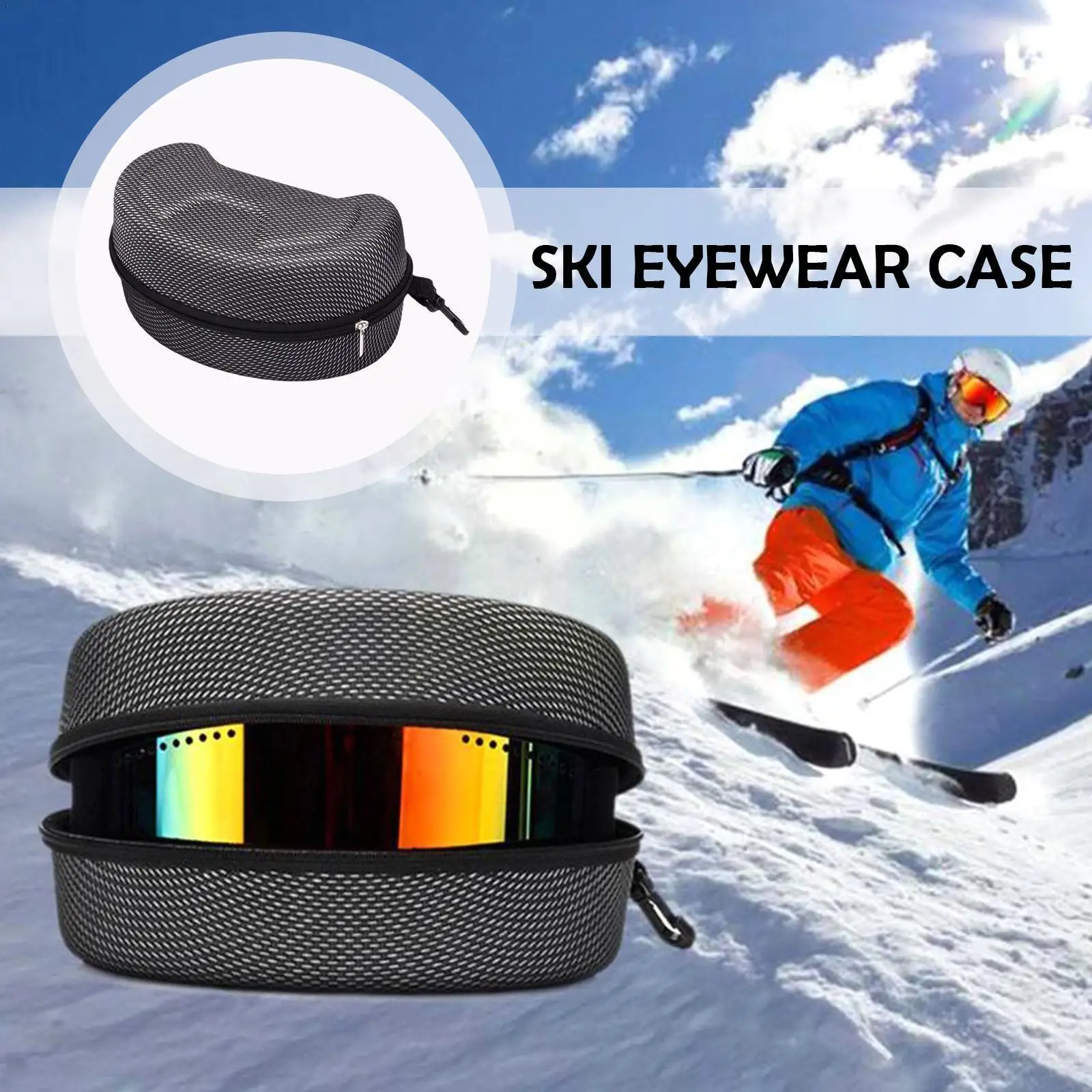 

Eva лыжные очки, лыжные очки, твердая доска, очки, коробка на молнии, водонепроницаемая коробка P9e1