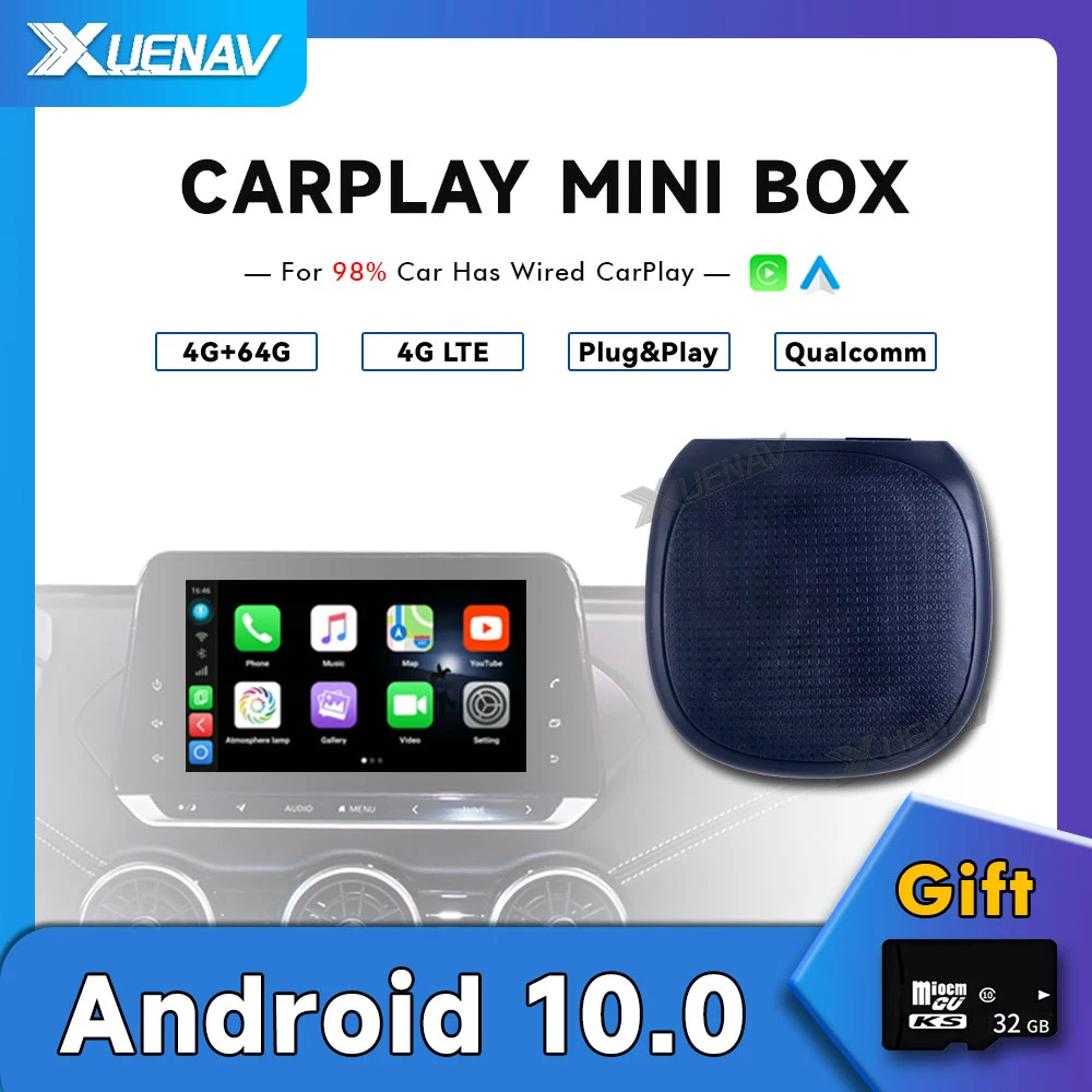 

CarPlay Mini Ai Box Multimedia Smart Box Android Auto For Audi Benz Toyota Volvo VW Wireless Car Android Box For Netflix YouTube