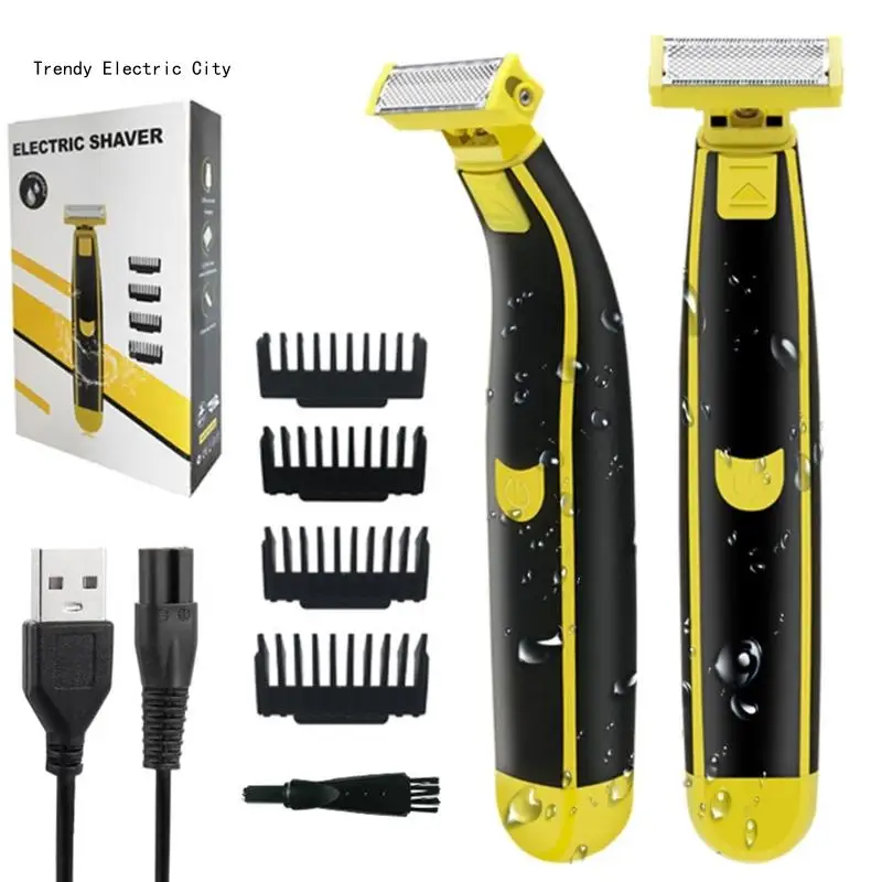 

R9CD Эпилятор Машинка Для Стрижки Волос Электрический Триммер Для Бороды Бритва Мужчины Парикмахерская Резка Машина