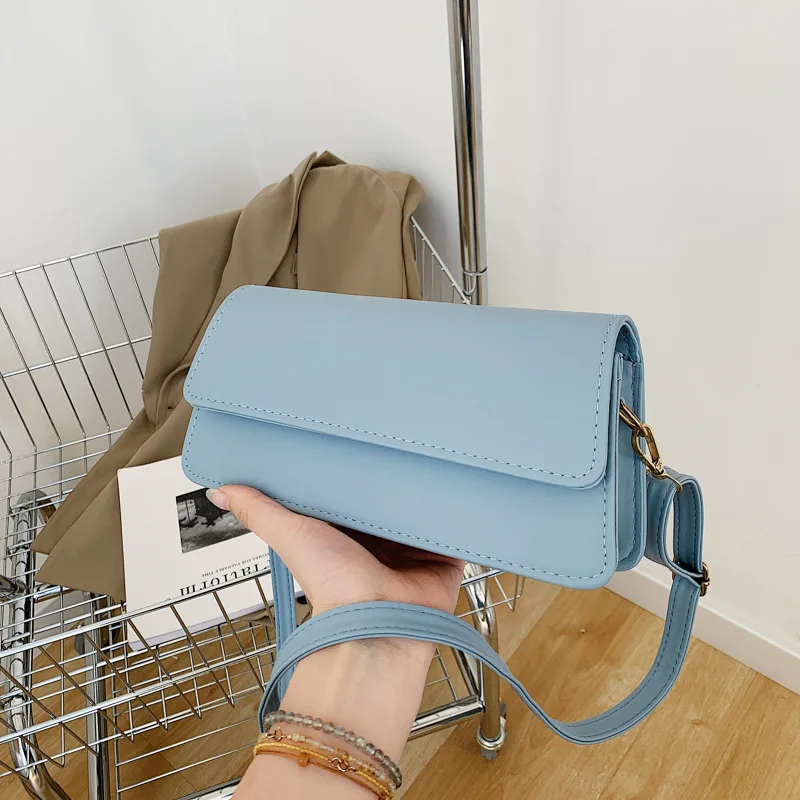 

Популярная универсальная сумка для подмышек для женщин, новинка 2022, модная качественная сумка через плечо в стиле ретро, однотонная сумка н...