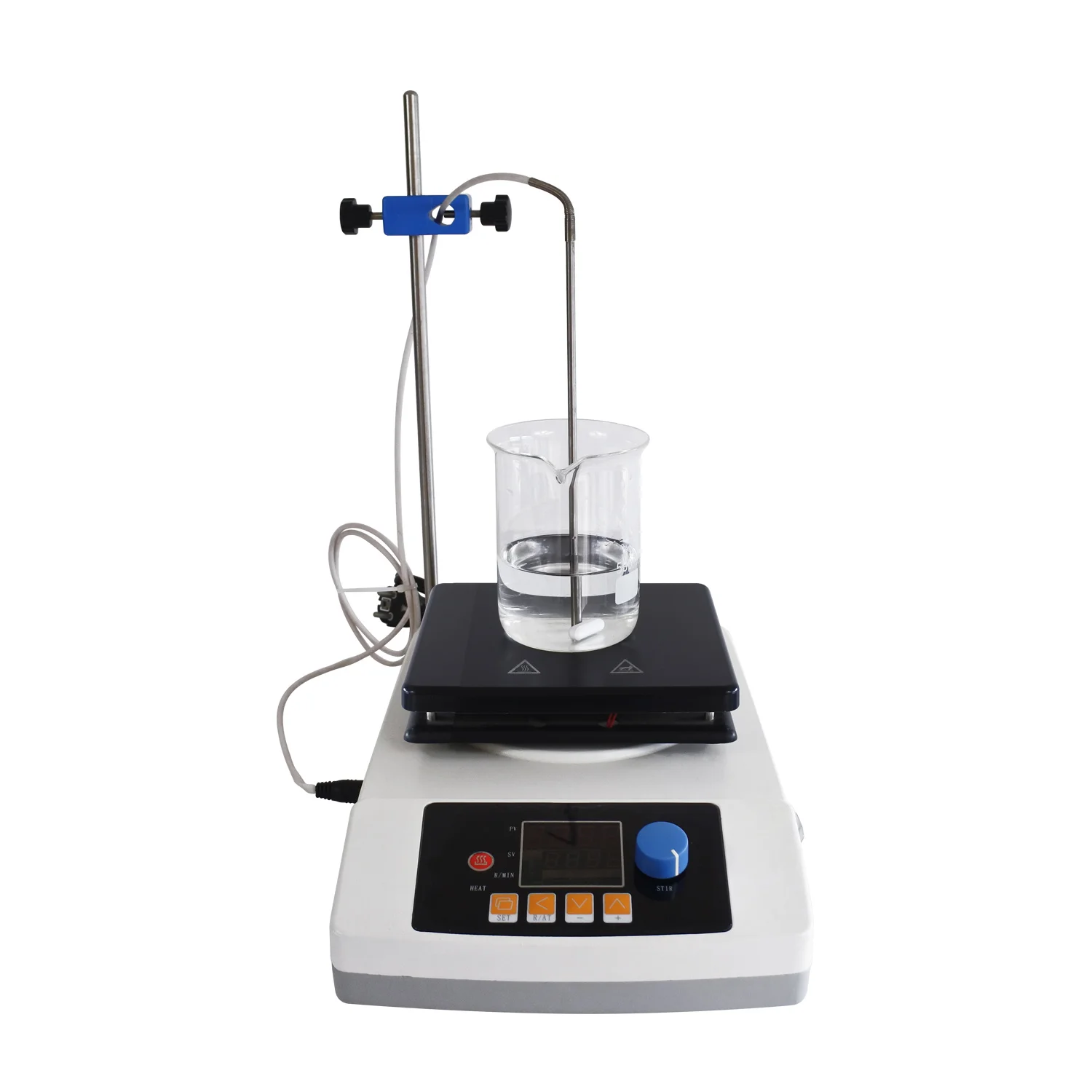 

Laboratory digital display heated magnetic stirrer with hot plate