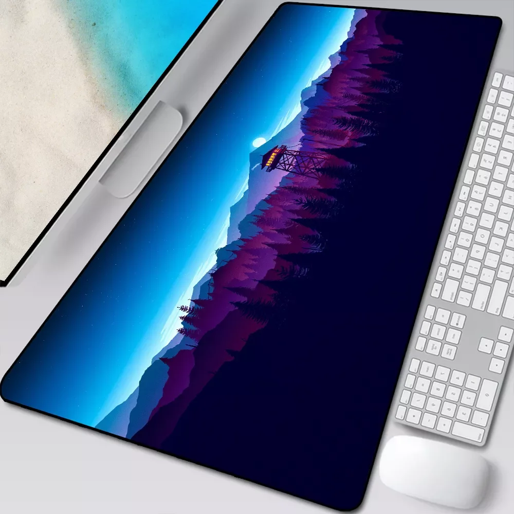 

NEW Deep Forest Firewatch Laptop Gamer Mousepad Gaming Mouse Pad Large Locking Edge Keyboard 70x30 cm Deak Mat for Cs Go LOL