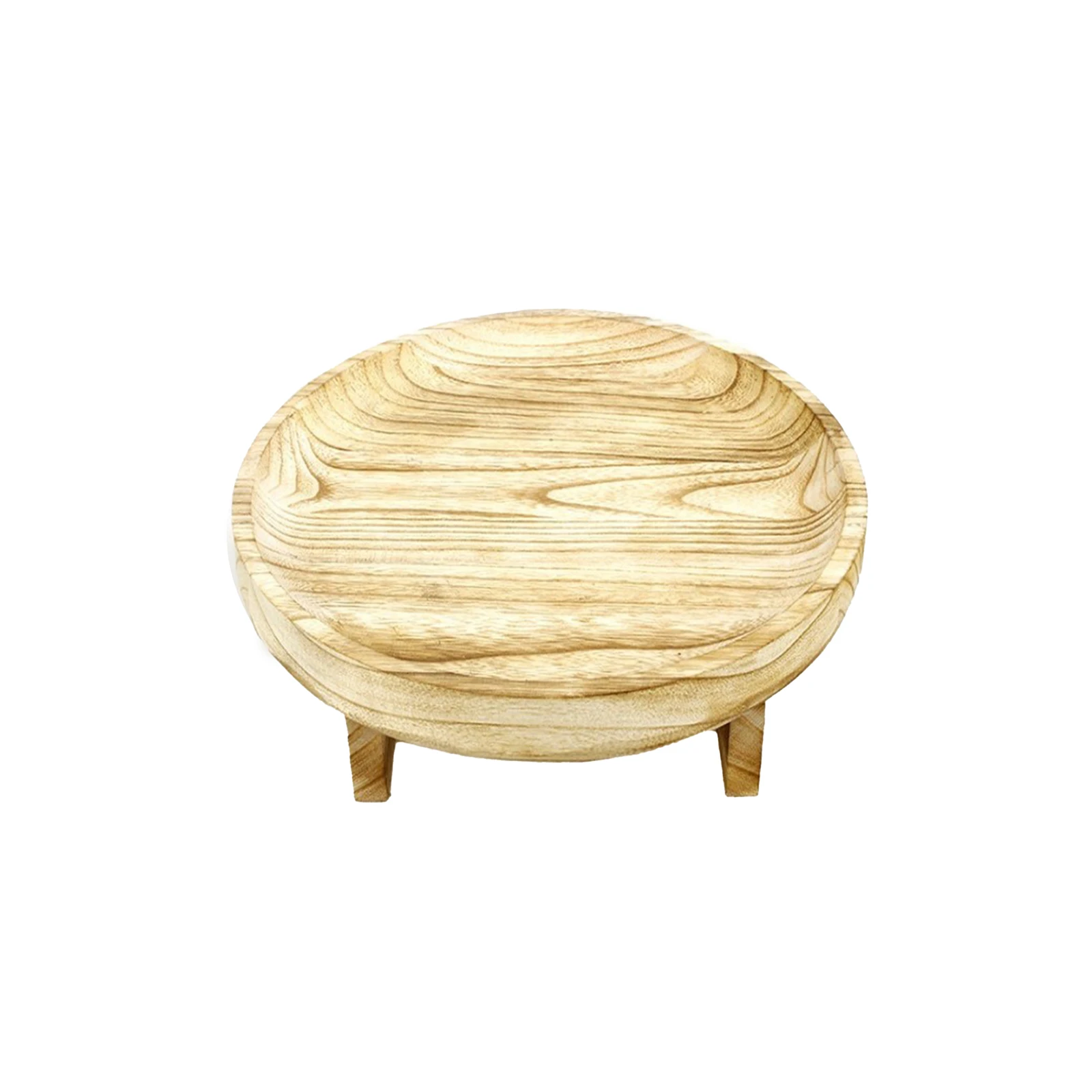 

Plant Pot Riser Flower Pot Stand Round Potted Wood Flower Pot Stand Wooden Plant Stool Decorative Flower Shelf