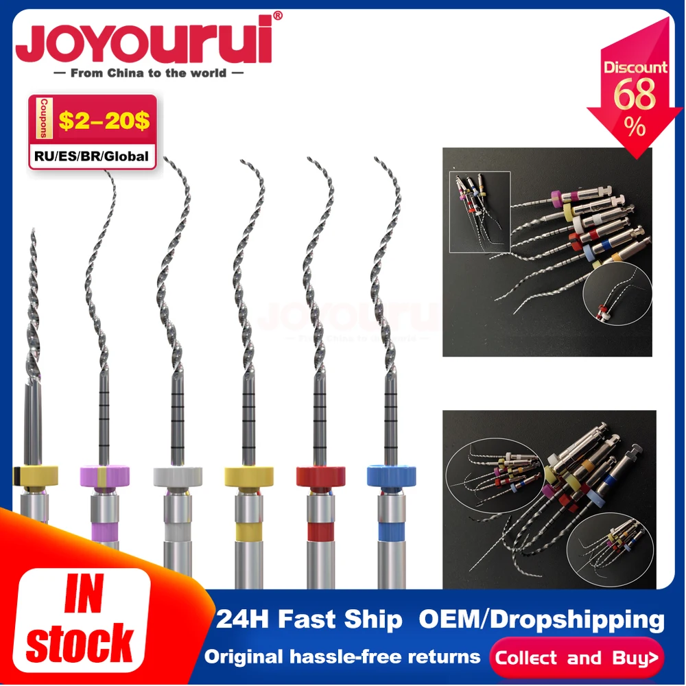 6 шт./кор. эндофайлы термоактиваемые файлы для корневых каналов PLUS гибкие