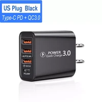 5a 30w 4 ports usb charger charge fast wall charger for iphone11 portable phone charger qc 3 0 adapter euus plug
