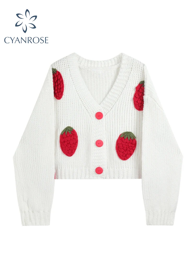 

2022 Spring Women Sweater Cardigan V-Neck Single Breasted Vintage Casual Sweet Streetwear Fashion Knit Jacket Sueters Mujer Top