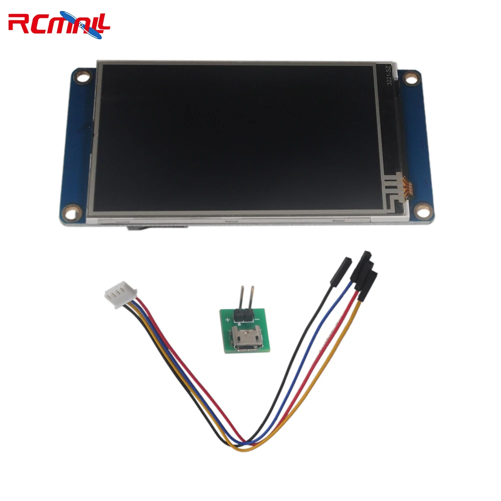 Nextion 2,5-дюймовый сенсорный ЖК-дисплей USART HMI, экран, модуль NX4024T032, прозрачная яркая черная фотография для Arduino Raspberry Pi