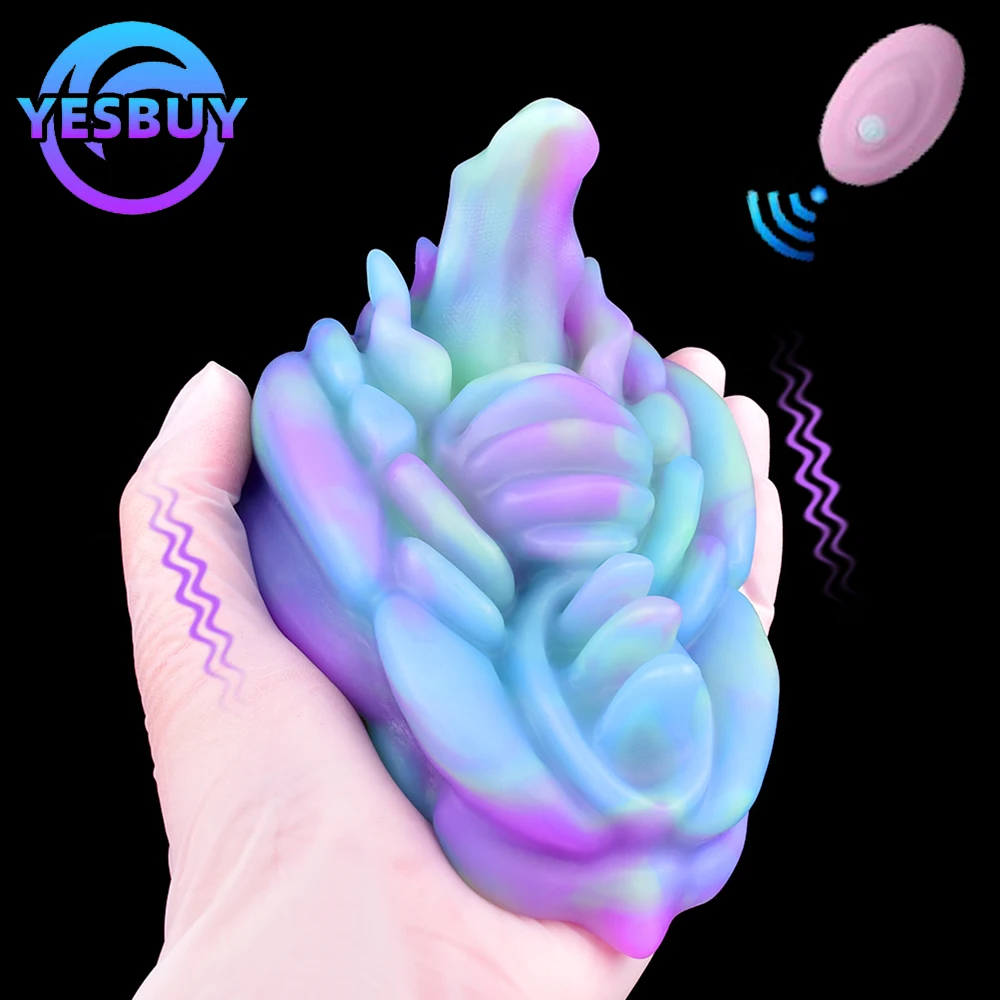 YESBUY светящийся дистанционный вибратор-шлифовальный станок стимулятор клитора